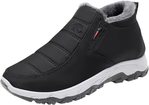 Men Snow Boots, Waterproof Fuzzy Boots Fleece Insulated Boots Outdoor Work Boots Men's Women's Winter Boots