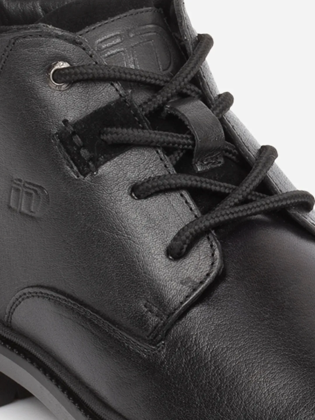Men's Black Round Toe Casual Boot (ID1182)