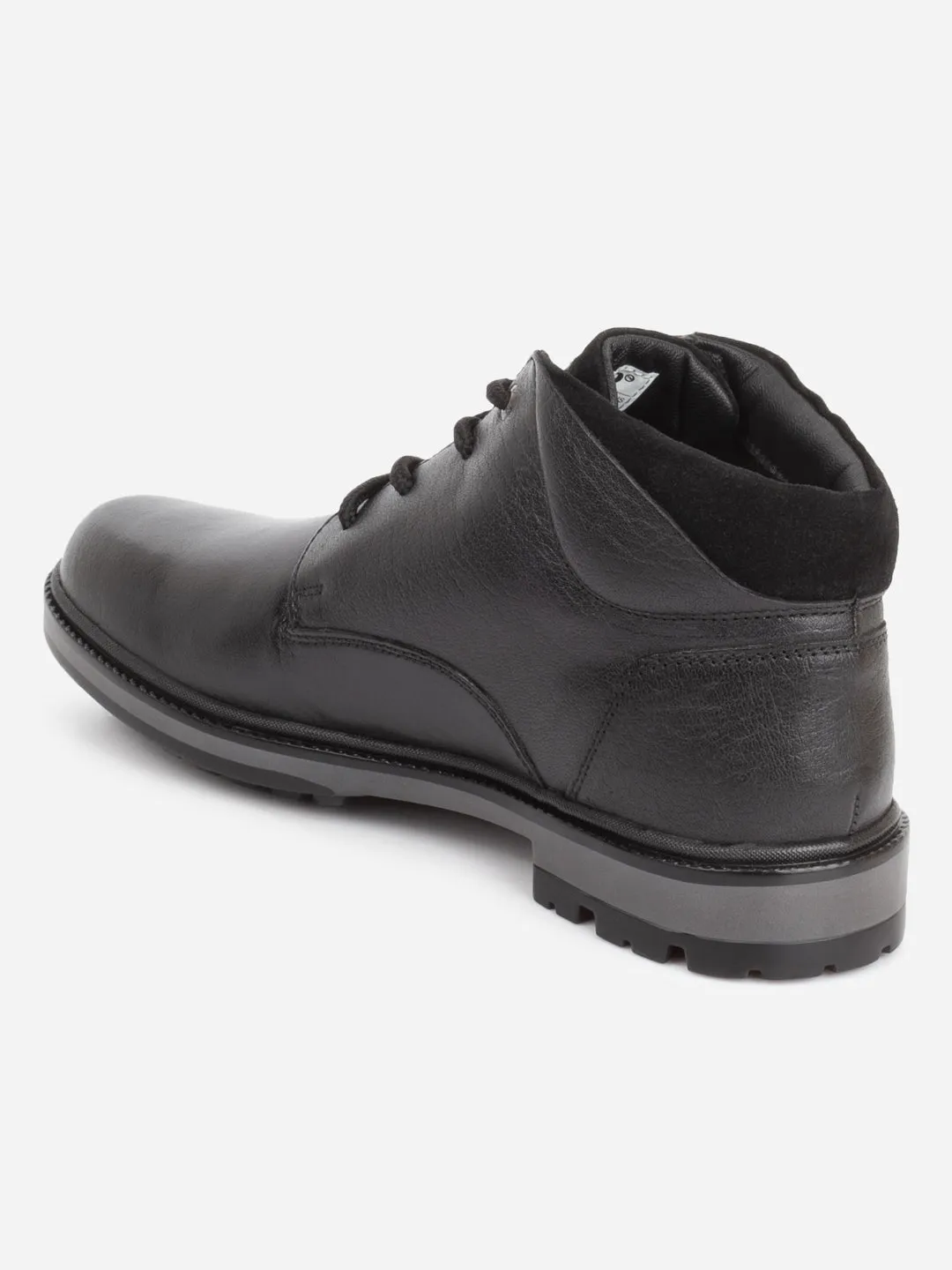 Men's Black Round Toe Casual Boot (ID1182)