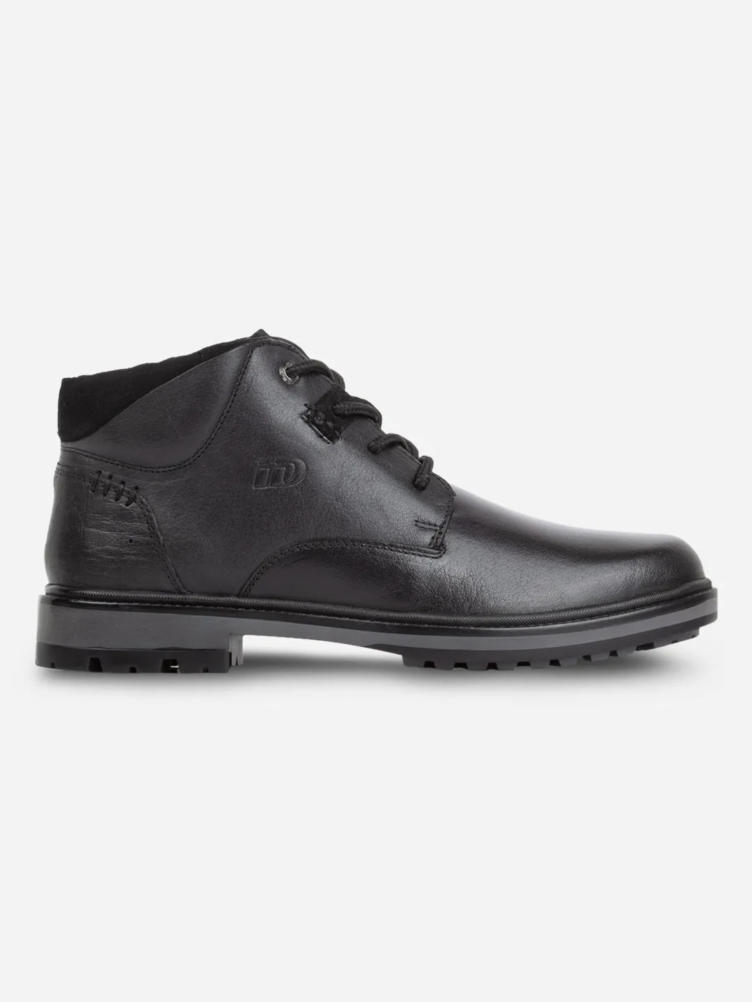Men's Black Round Toe Casual Boot (ID1182)