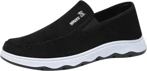 Men's Casual Slip on Walking Loafer Shoes -Mesh Tennis Work Sneakers Sports Gym Running Shoe Footwear