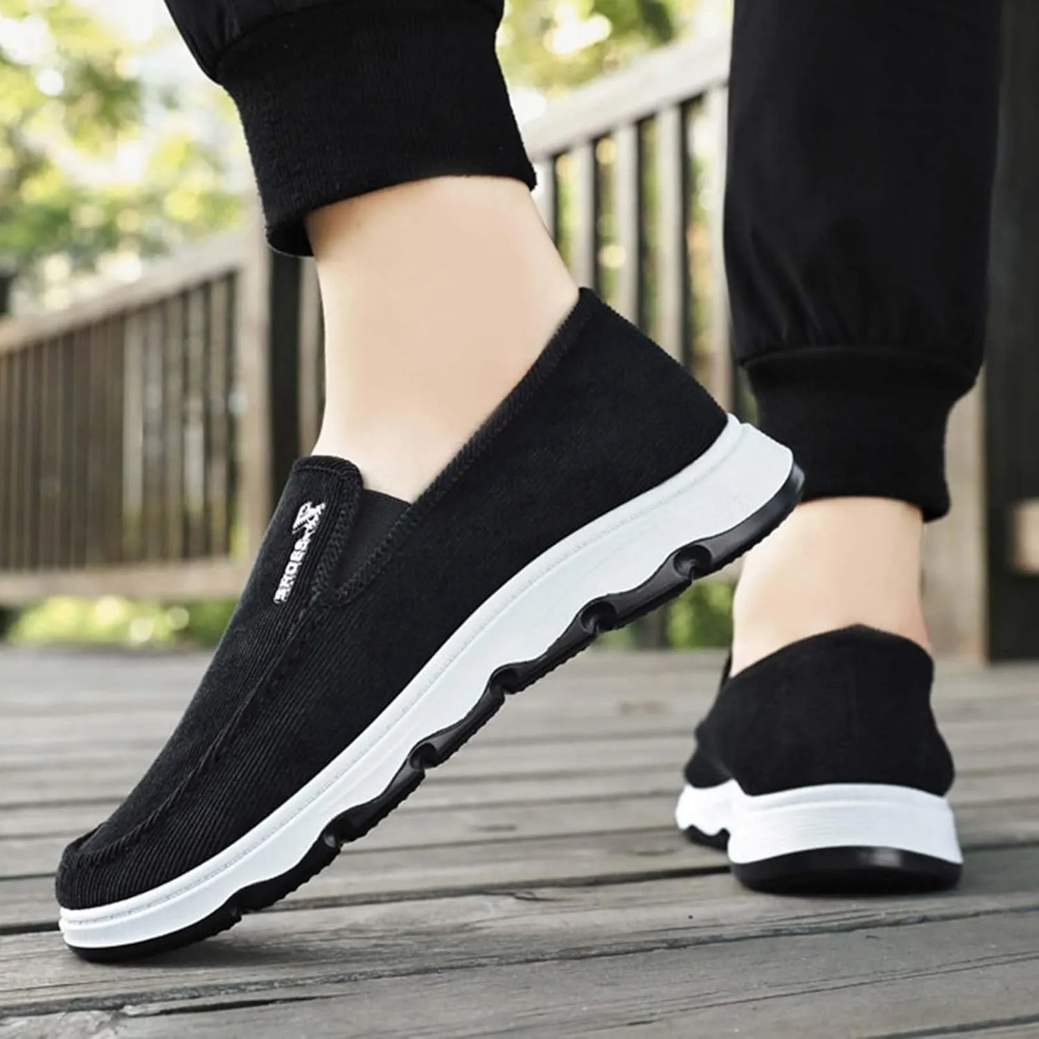 Men's Casual Slip on Walking Loafer Shoes -Mesh Tennis Work Sneakers Sports Gym Running Shoe Footwear