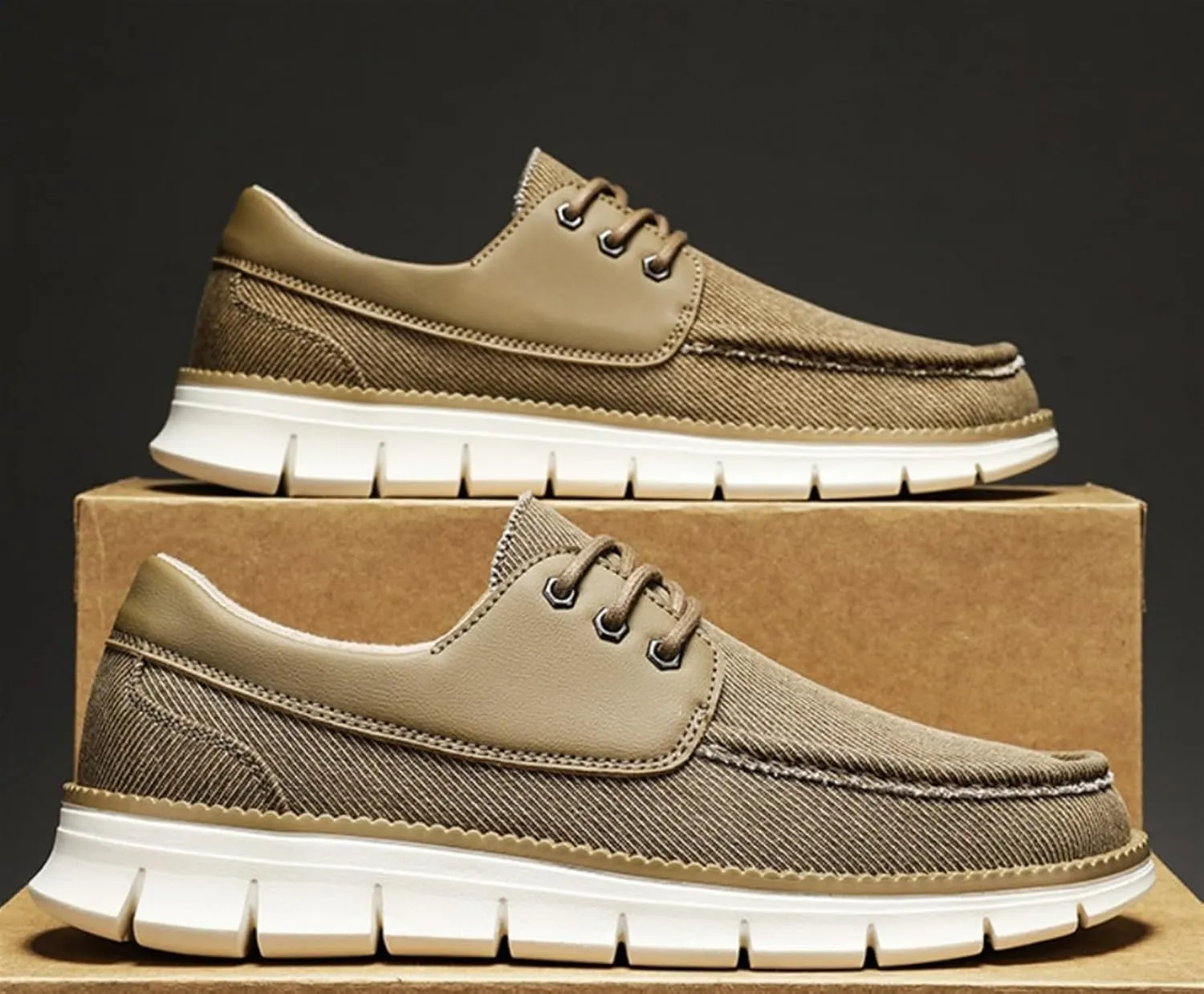 Mens Denim Lace Up Platform Derby Shoes Lightweight Breathable Casual Round Toe Non-Slip Walking Shoes Arch Support Skateboard Shoes Slip On Shoes Outdoor Fashion Casual Dress Sneakers for Men