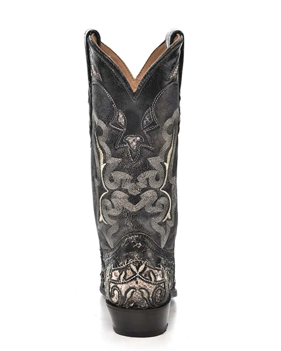 Men's Exotic Inlay Western Boots