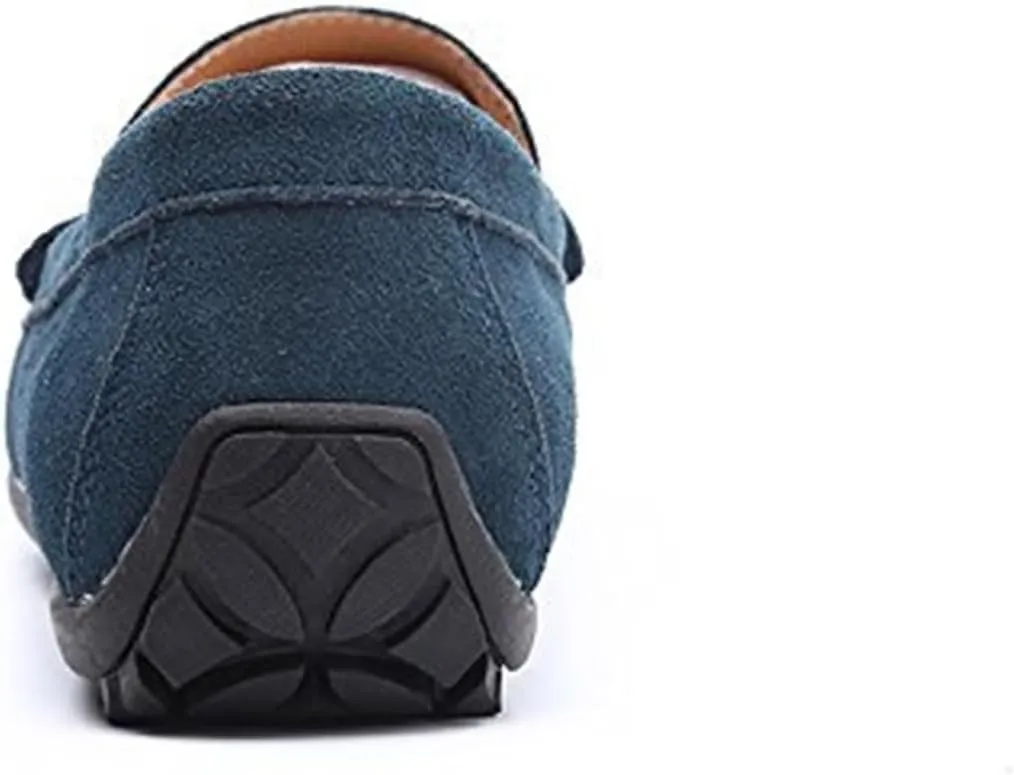Men's Fashion Penny Loafers Suede Leather Slip On Casual Flat Dress Driving Shoes Fashion Lightweight Walking Shoes for Men