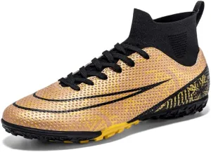 Men's Football Boots Indoor and Outdoor Football Shoes Sports Shoes Futsal Shoes TF Non-Slip Sole high top Football Boots