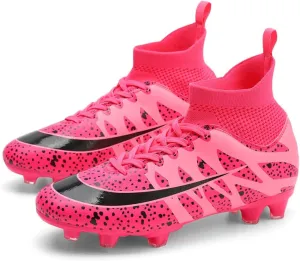 Men's Football Boots Spikes High Top Unisex Outdoor/Indoor Training Sneakers - Lawn Outdoor Youth Football Boots