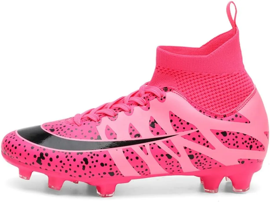 Men's Football Boots Spikes High Top Unisex Outdoor/Indoor Training Sneakers - Lawn Outdoor Youth Football Boots
