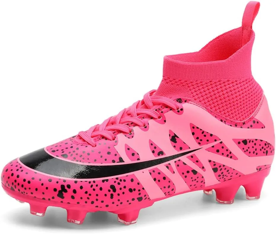 Men's Football Boots Spikes High Top Unisex Outdoor/Indoor Training Sneakers - Lawn Outdoor Youth Football Boots