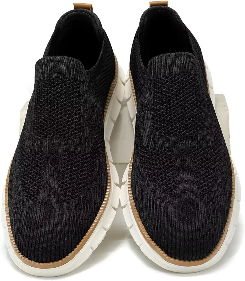 Men's Oxfords Lace-Up Lightweight Casual Walking Shoes Fashion Sneakers Shoes