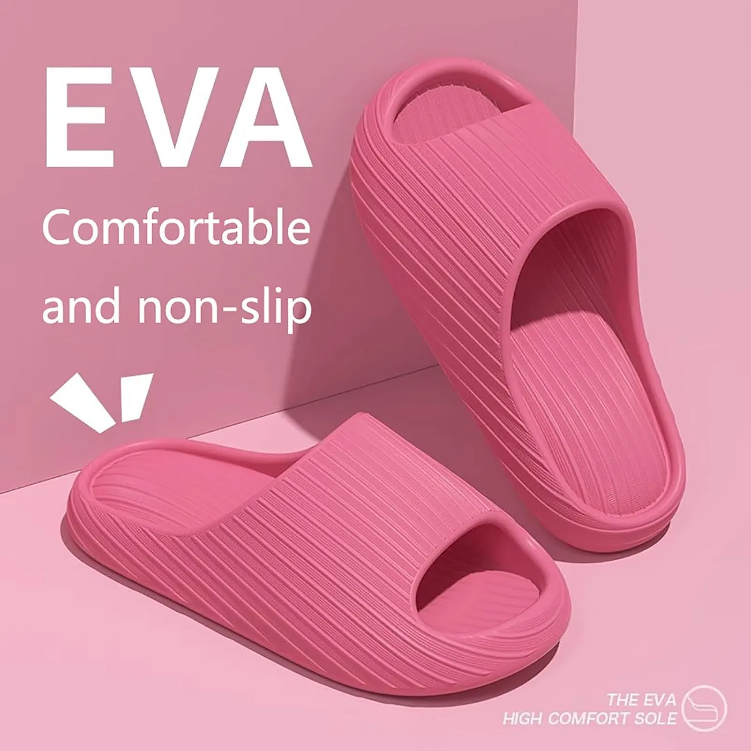 Mens Slippers Womens Slides Bathroom Slippers Men Slides for Women Pool Public Drainage Hole