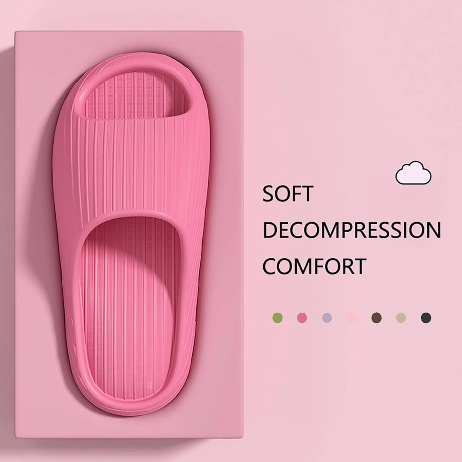 Mens Slippers Womens Slides Bathroom Slippers Men Slides for Women Pool Public Drainage Hole