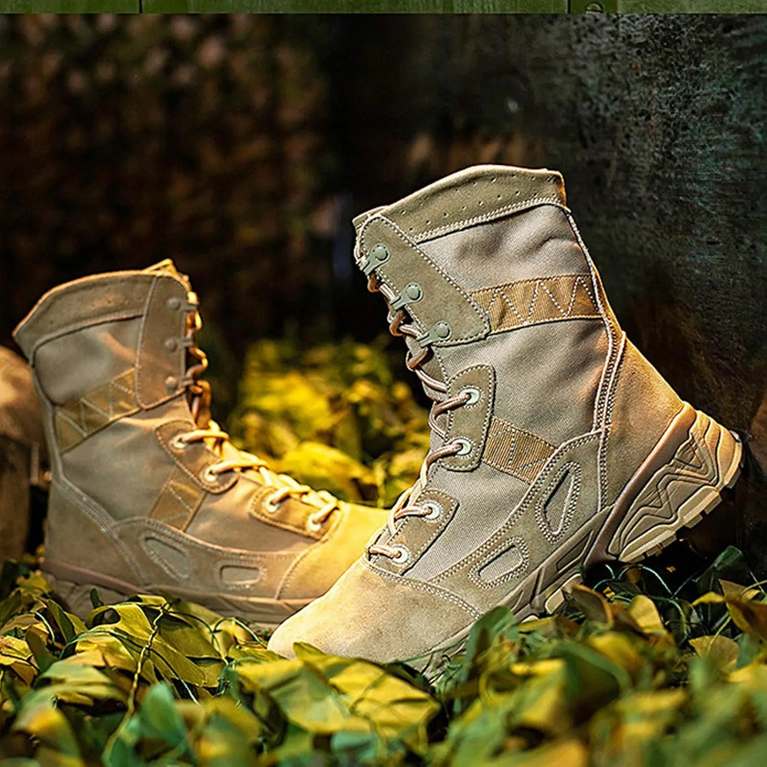 Men's Tactical Boots Breathable Climbing Work Men Ankle Boots, for Hiking, Hunting, Working, Walking