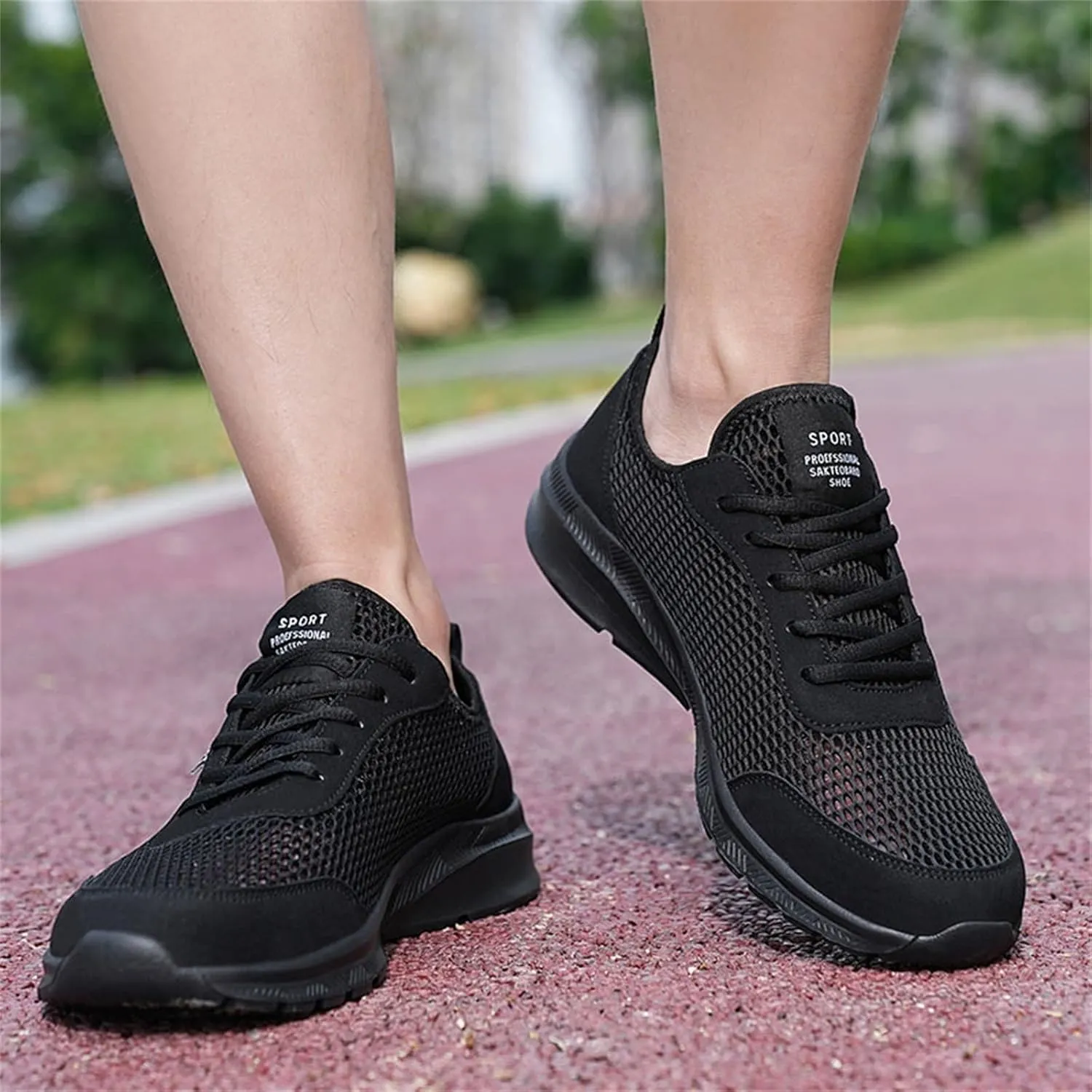 Mens Walking Shoes Non Slip Work Shoes Lightweight Non Slip Running Shoes Breathable Mesh Sneakers for Tennis