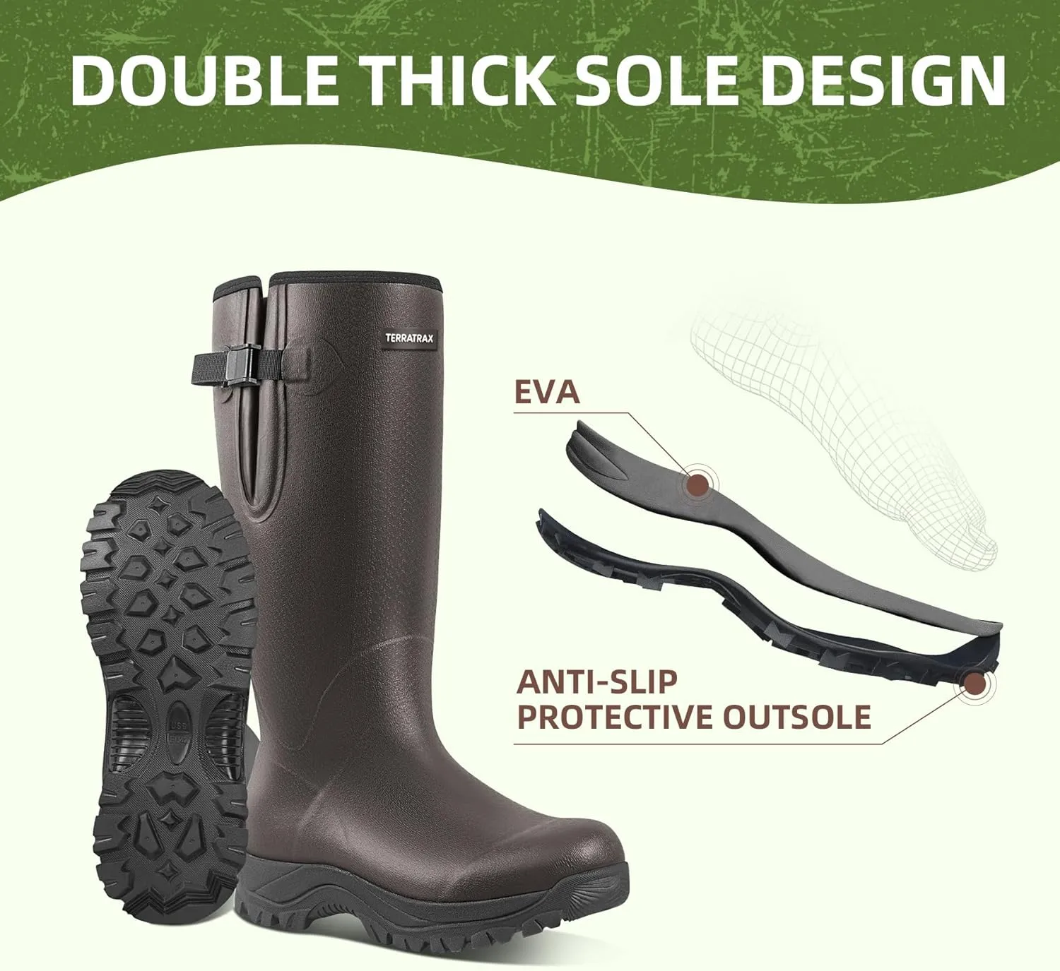 Men??s Wellington Shoes Waterproof Insulated Hunting Rubber Boots ?C Combining durability and elegance. Ideal for various occasions. Step out in confidence All season