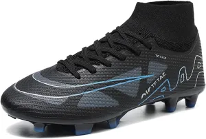 Mens Womens Soccer Cleats Football Boots High Ankle Turf Soccer Shoes Indoor Football Cleats AGFG Training Sneakers Wide