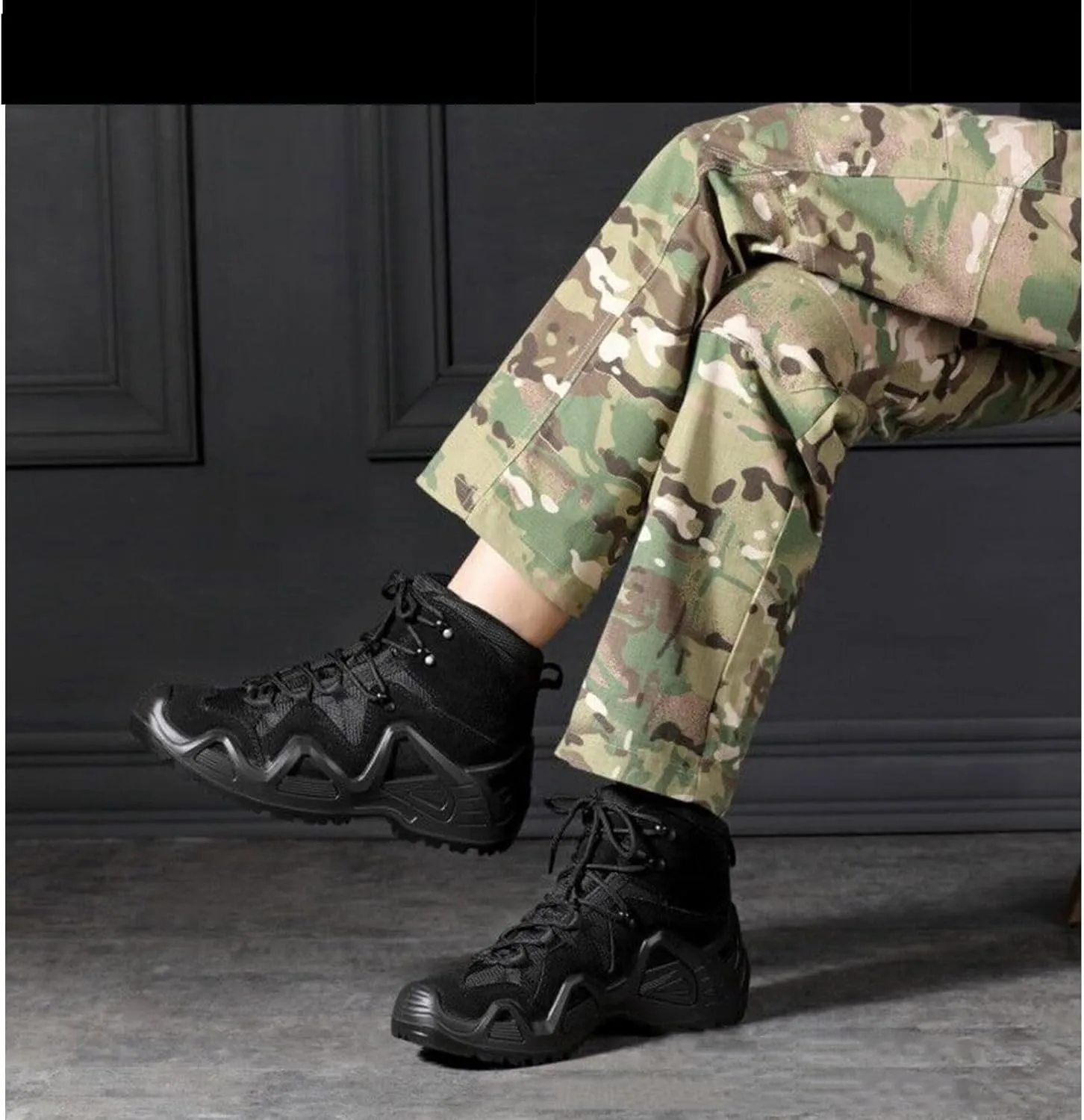 Military Boots for Men 6 Inches Lightweight Waterproof Tactical Outdoor Combat Boots