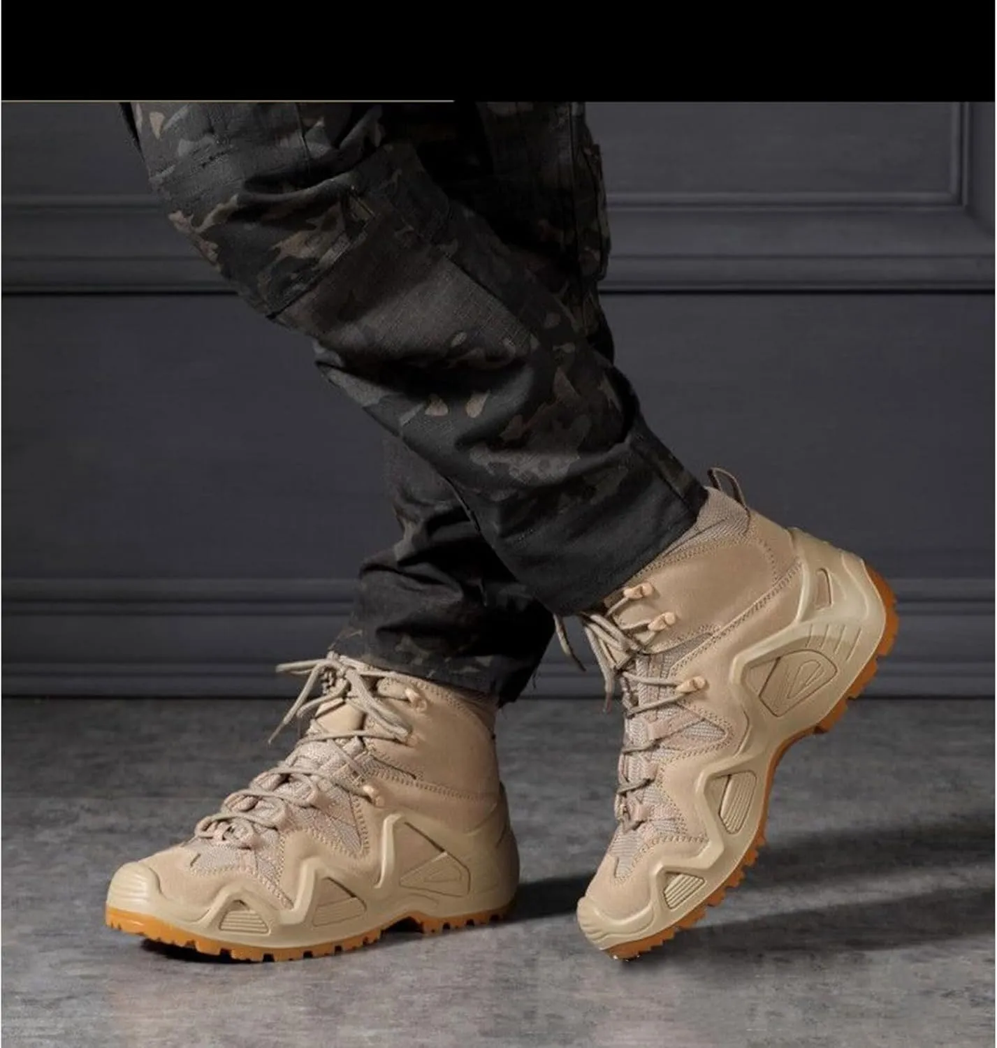Military Boots for Men 6 Inches Lightweight Waterproof Tactical Outdoor Combat Boots