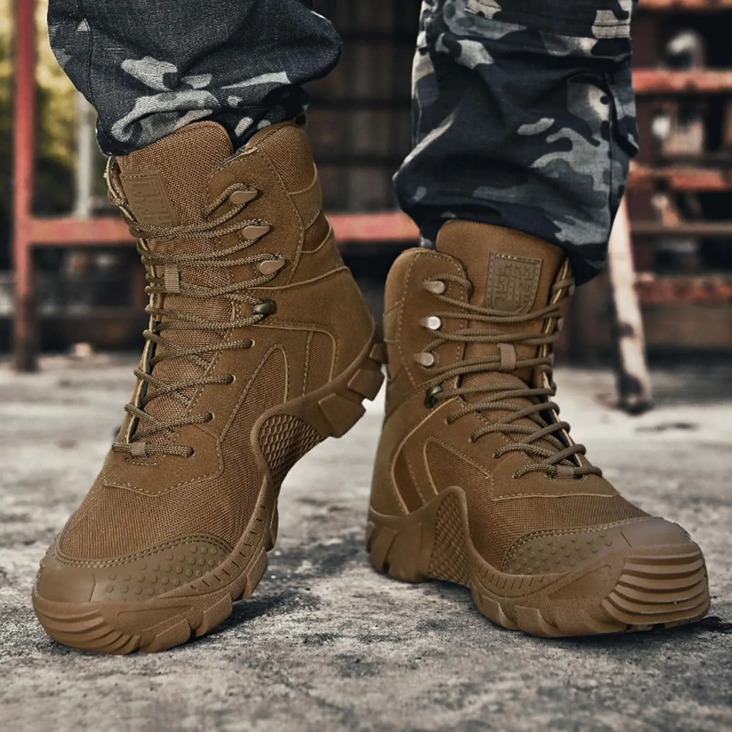 Military Tactical Boots for Men | Waterproof, Slip-Resistant, Breathable Combat Boots for Hiking, Trekking, & Work
