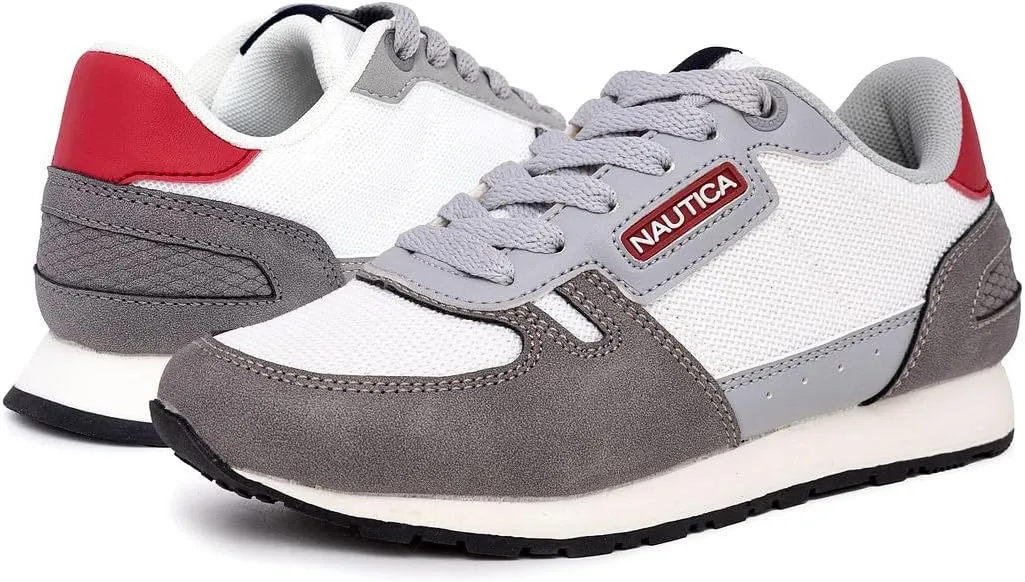 Nautica Kids Boys Casual Lace-Up Fashion Sneakers Oxford Comfortable Walking Shoe (Big Kid - Little Kid - Toddler)