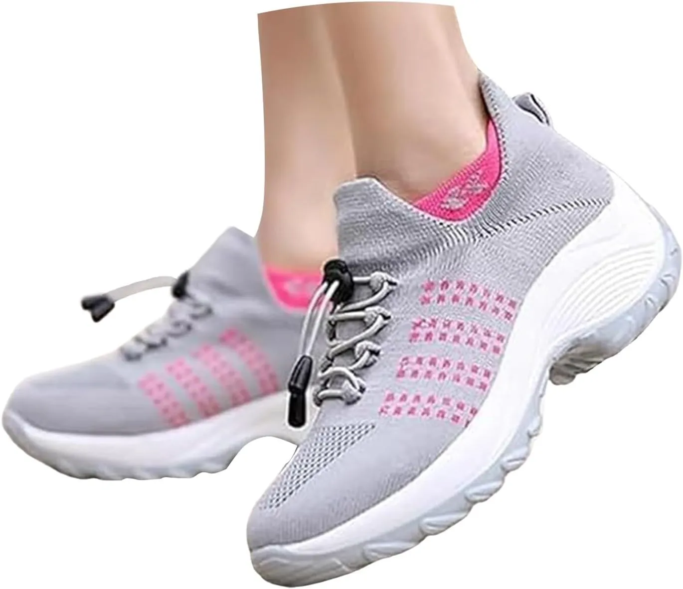 Orthopedic Sneakers for Women 2025 Orthotic Breathable Sneaker Womens Walking Shoes Slip on Trainers Women's Comfortable Lightweight Casual Ladies Athletic Shoe Thick Bottom