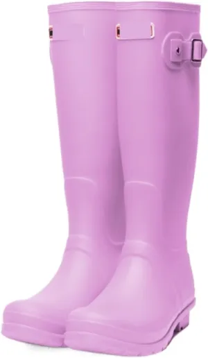 Outdoor Work Booties Women's High Boots Spring And Autumn Non-slip Waterproof Solid Color Water Shoes Outdoor Gardening Work