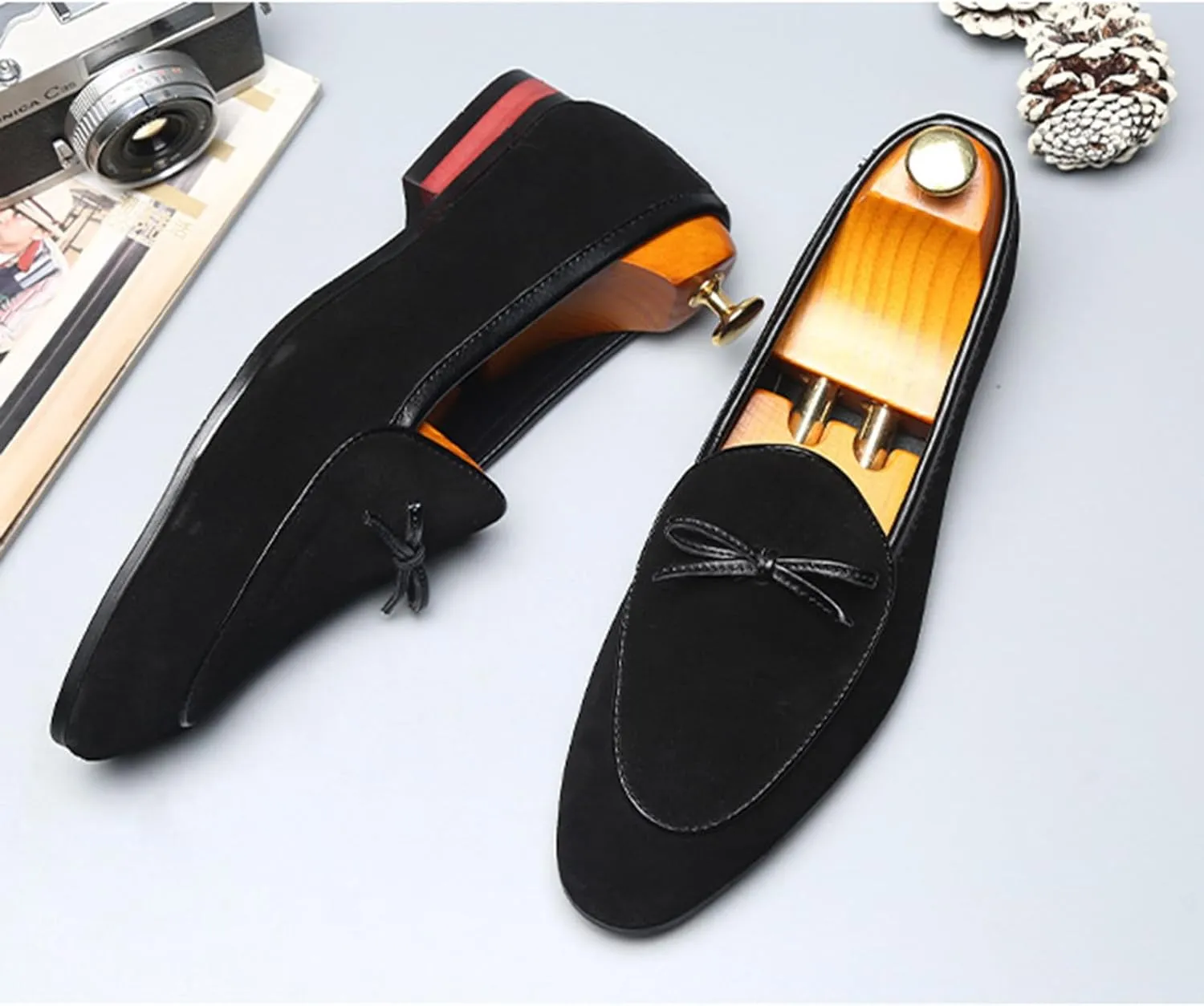 Penny Loafer Men's Shoe ?C Suede Shoes for Men, Men's Driver Shoes, Slip-On Moccasins for Men