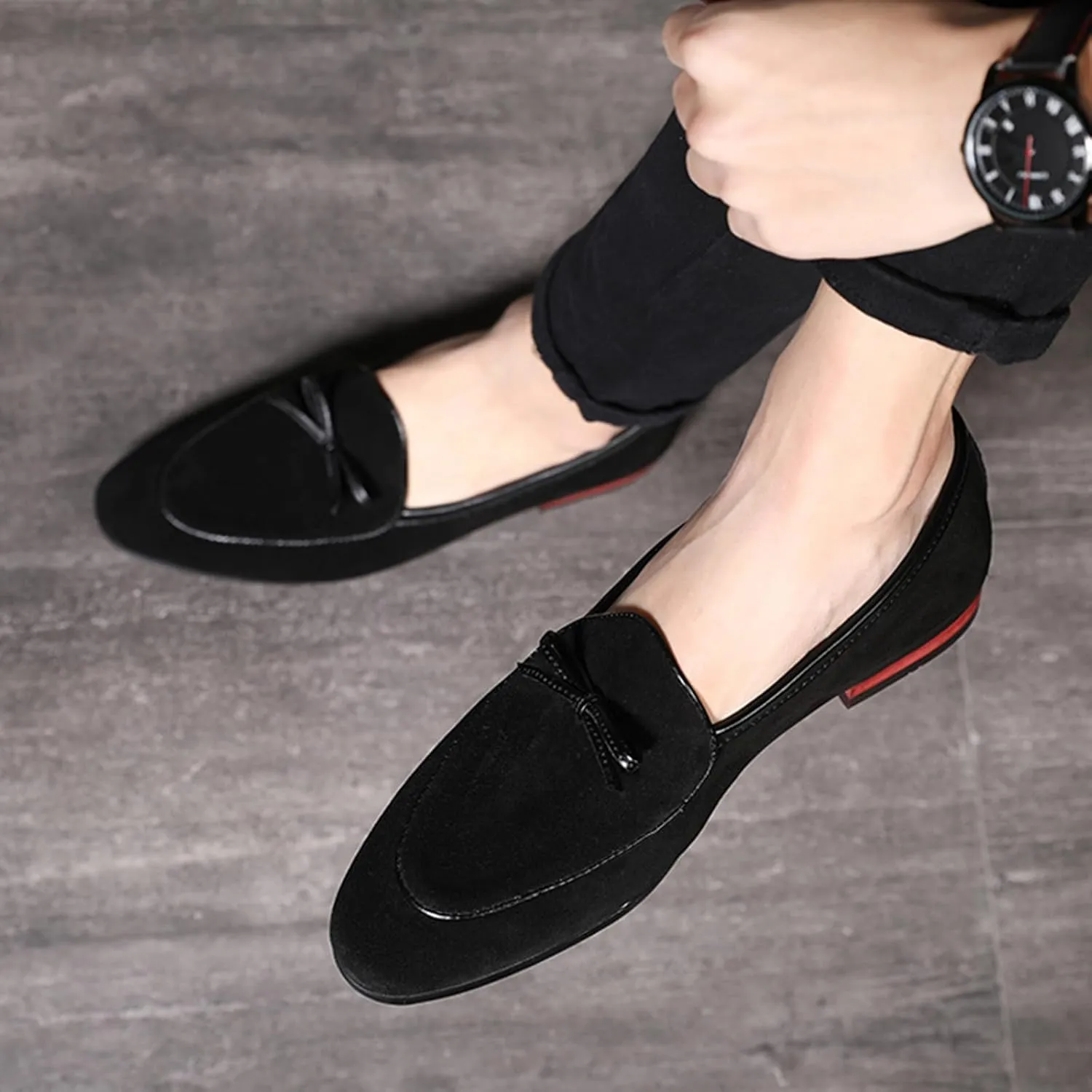 Penny Loafer Men's Shoe ?C Suede Shoes for Men, Men's Driver Shoes, Slip-On Moccasins for Men