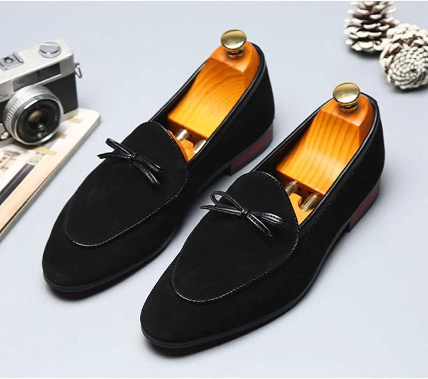 Penny Loafer Men's Shoe ?C Suede Shoes for Men, Men's Driver Shoes, Slip-On Moccasins for Men