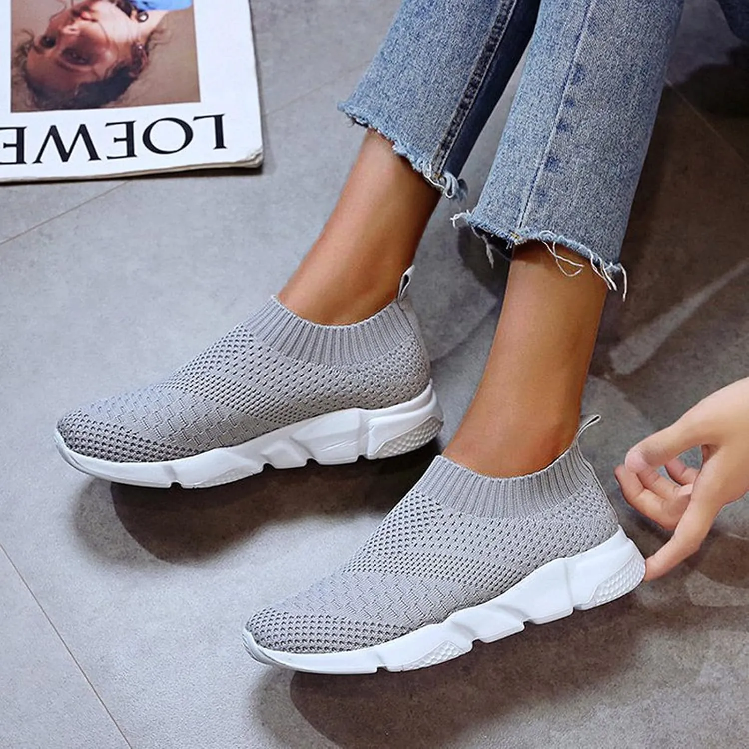 Plantar Fasciitis Work Shoes Women Non Slip Zapatos Antideslizantes para Mujer De Cocina Cross Womens Hiking Shoes Plantar Fasciitis Work Shoes Women Non Slip Zapatos para El Gym De Mujer