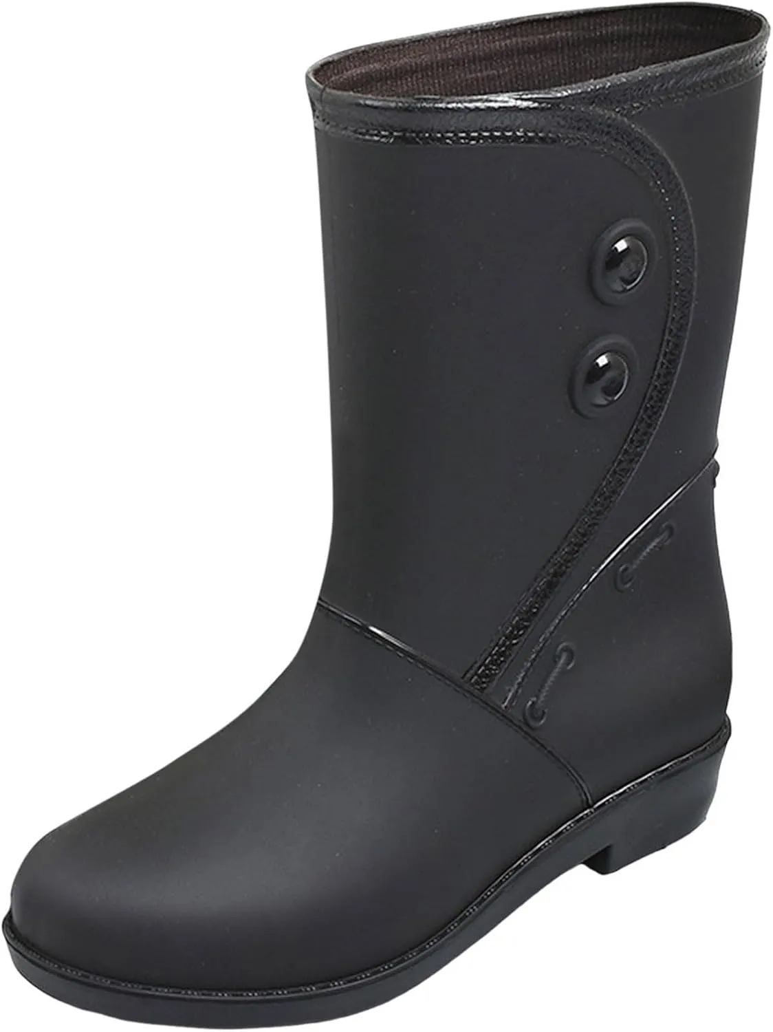 Rain Boots Women Waterproof Winter Rubber Rain Boots for Women Mid Calf Lightweight Garden Shoes