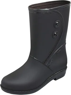 Rain Boots Women Waterproof Winter Rubber Rain Boots for Women Mid Calf Lightweight Garden Shoes