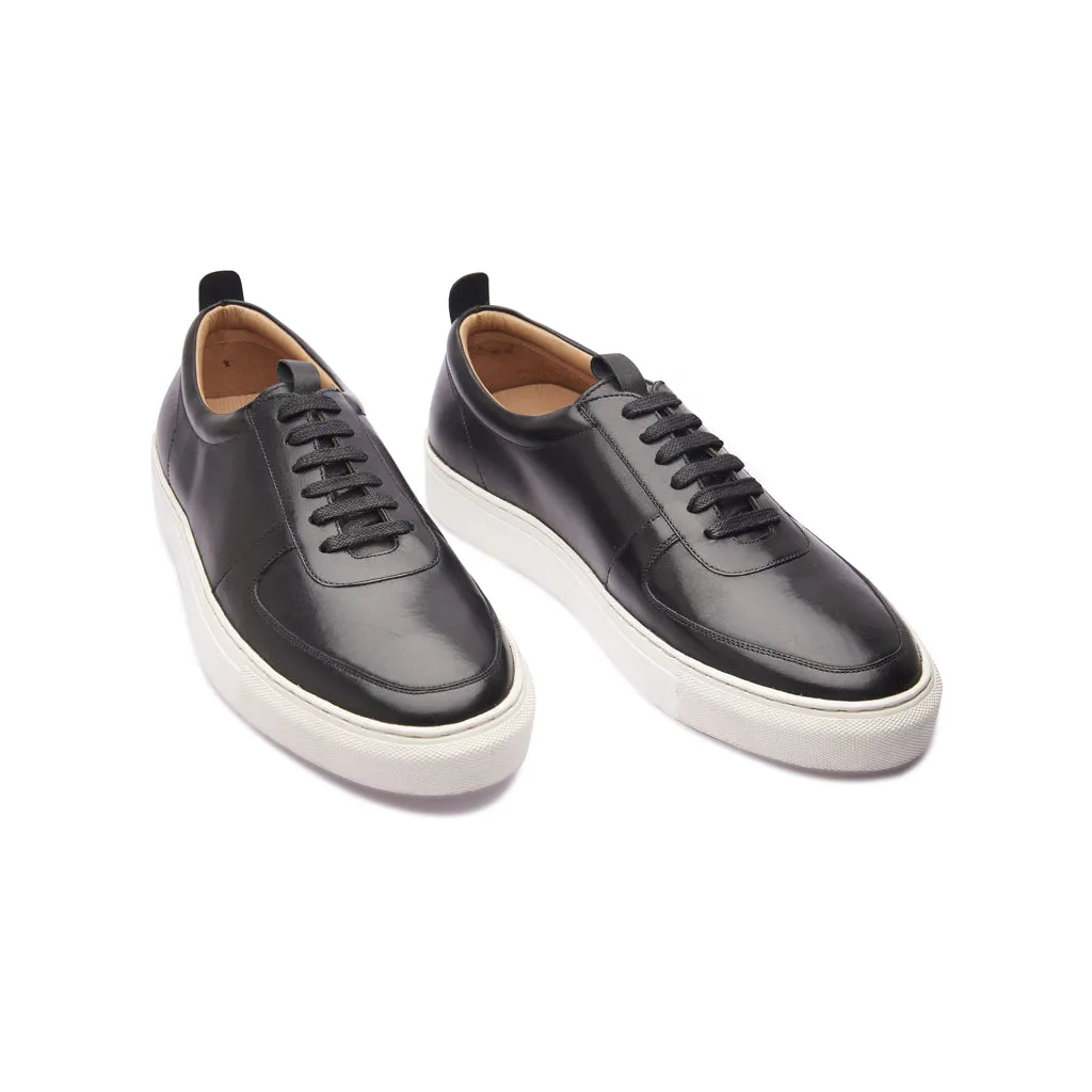 Roscoe, U-Tip Sneaker - Black | Smart Casuals