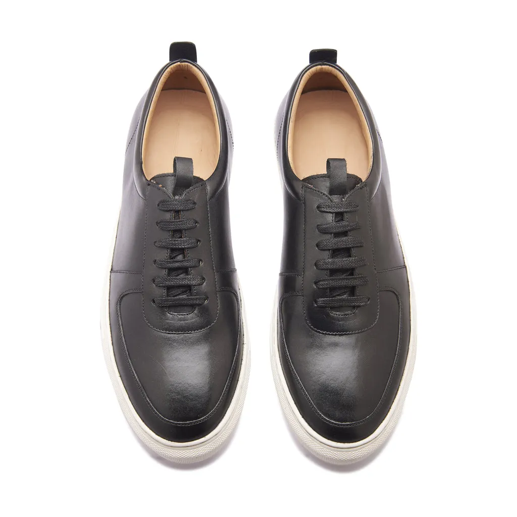 Roscoe, U-Tip Sneaker - Black | Smart Casuals