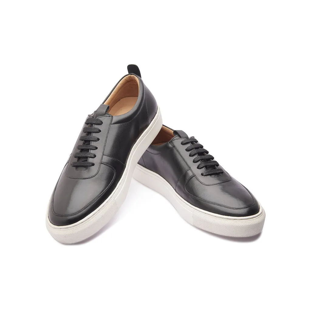 Roscoe, U-Tip Sneaker - Black | Smart Casuals