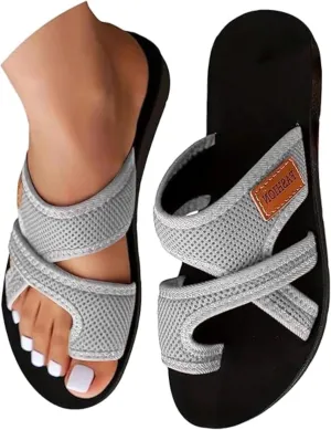 Sandals for Women 2025 Beach,Womens Sandals Comfortable Dressy Breathable Hollow Mesh Slide Sandals with Arch Support