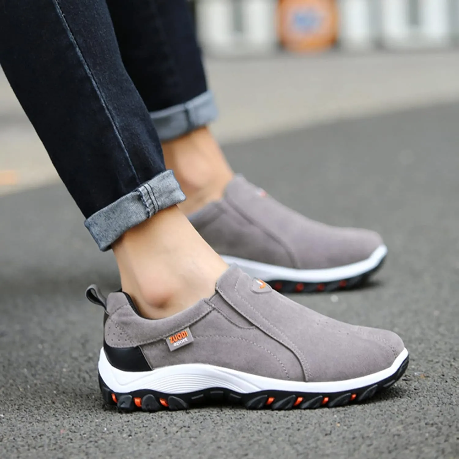 SBGMoSJ Wide Toe Box Shoes Women Sneakers Dark Brown Slip On Sneakers for Women Womens Shoes Casual Fall Wedge Heel Platform Sneakers for Women 2023 Non Slip Tenis Antideslizante para Mujer