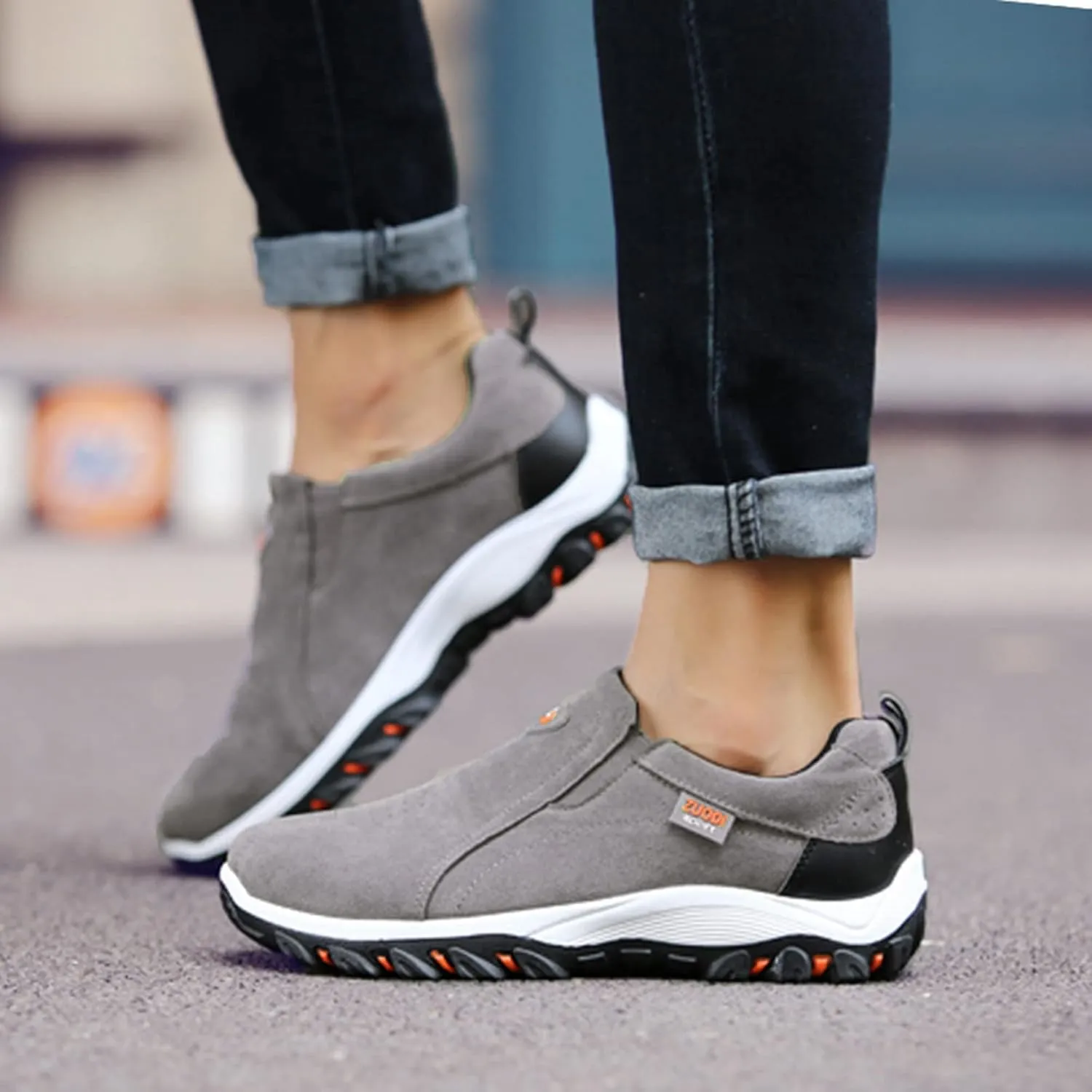 SBGMoSJ Wide Toe Box Shoes Women Sneakers Dark Brown Slip On Sneakers for Women Womens Shoes Casual Fall Wedge Heel Platform Sneakers for Women 2023 Non Slip Tenis Antideslizante para Mujer