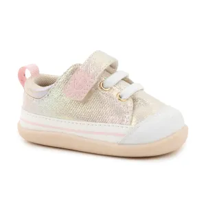 See Kai Run Stevie Mini | Gold Metallic Toddler Sneakers