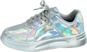 Shoes For Plantar Fasciitis For Women Couples Fashion Thick Soled Sequins Lace Up Heightening Womens Running