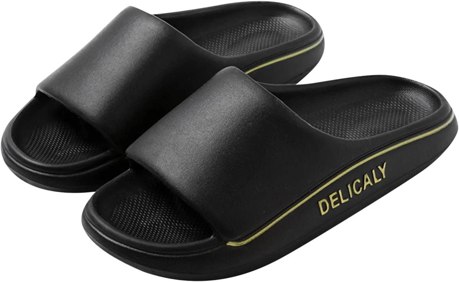 Slippers for Men Bathroom Slippers Men Comfortable Quick Drying Shower Open Toe Shower Shoes Bathroom Sandals Outdoor for Non Slip Quick Drying Slides Mens