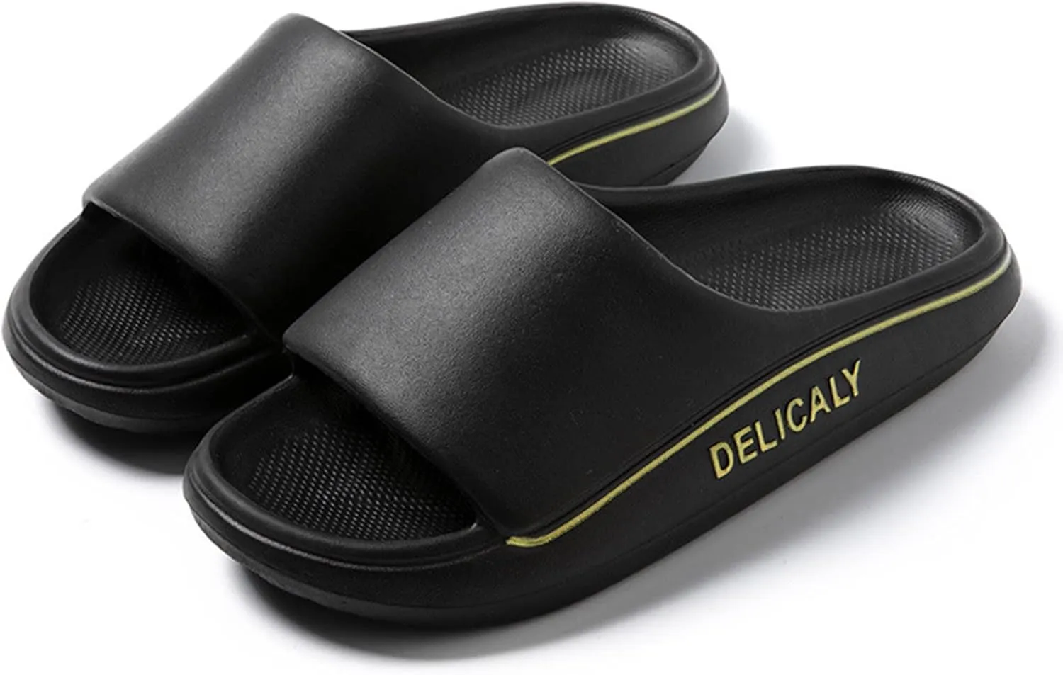 Slippers for Men Bathroom Slippers Men Comfortable Quick Drying Shower Open Toe Shower Shoes Bathroom Sandals Outdoor for Non Slip Quick Drying Slides Mens