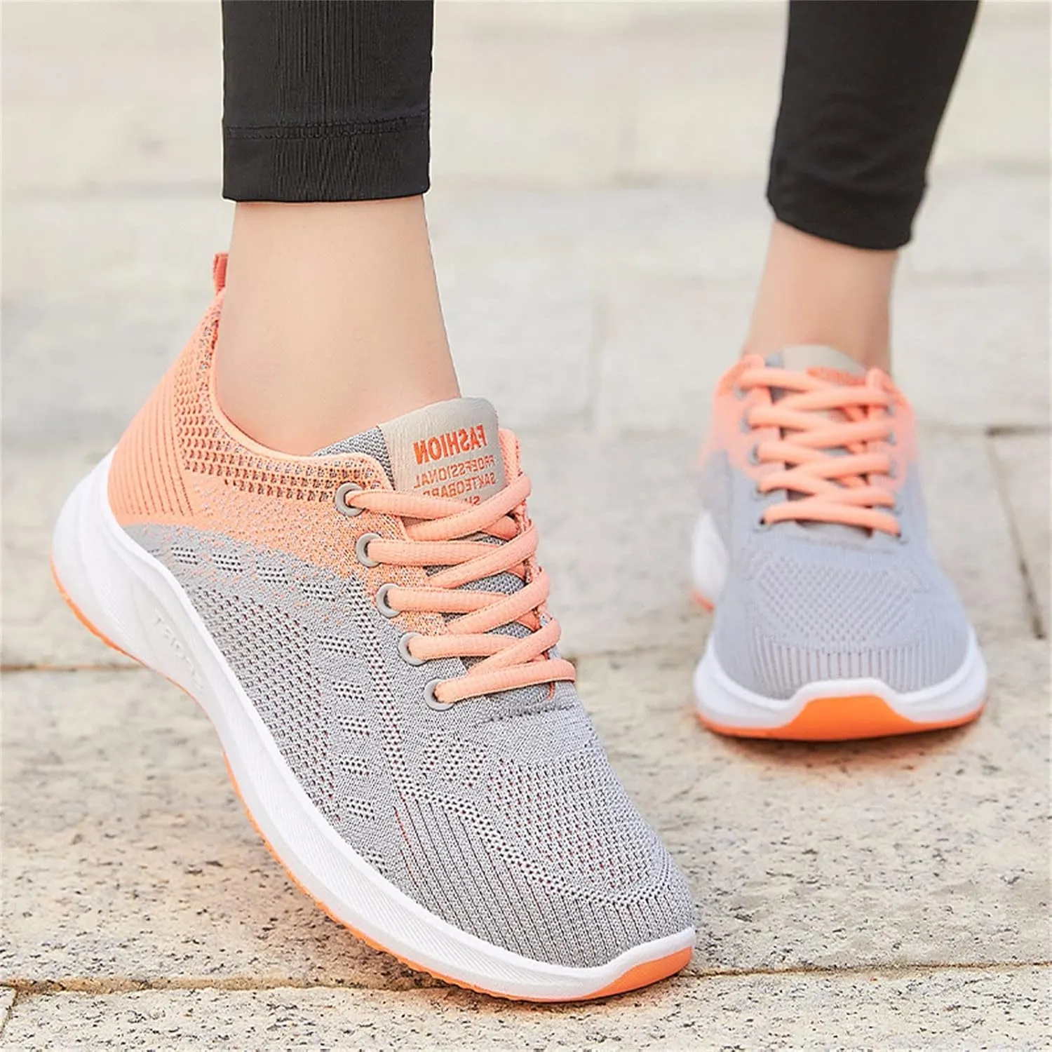 Sneakers for Women Running Shoes Fashion Walking Lace Up Walking Shoes Women Mesh Breathable Business Casual Shoes Platform Sneakers Brown Tennis Shoe Cross Trainer Shoe