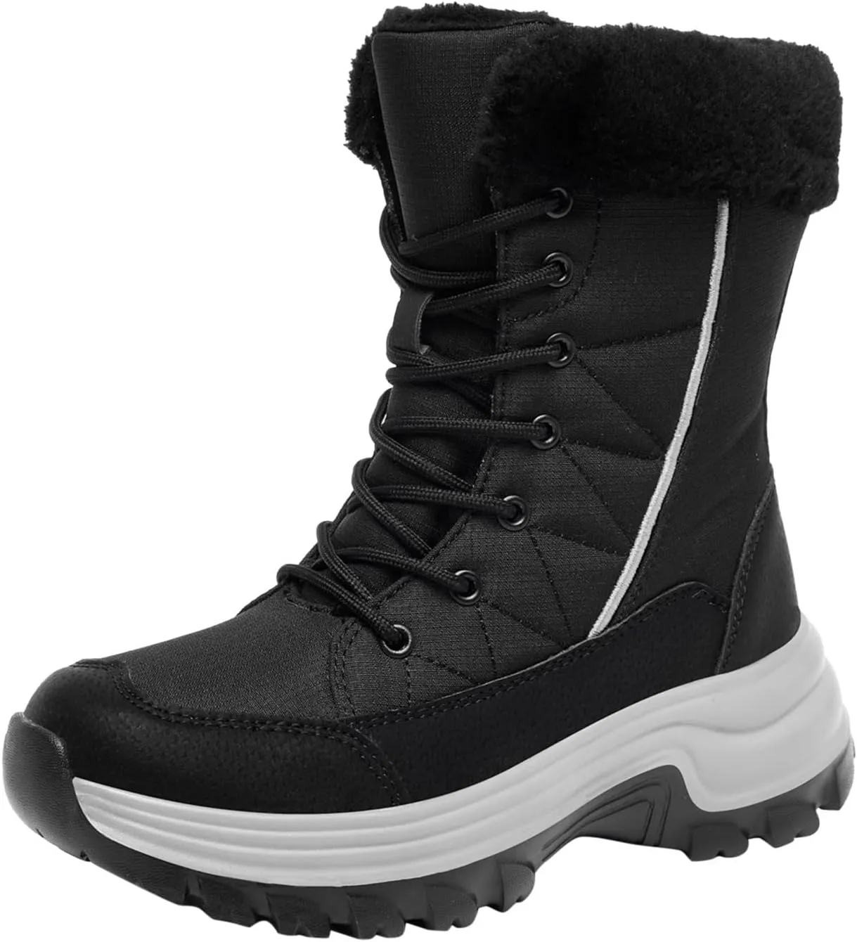 Snow Boots for Women Wide Botas Para El Fro De Mujer Faux Fur Boots Winter Boots for Women Brown Winter Boots for Women Leather Deals of The Day