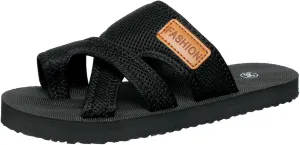 Sport Flip Flops Women, Comfy Orthopedic Sandals for Women Breathable Mesh Thong Slide Sandal Yoga Mat for Walking