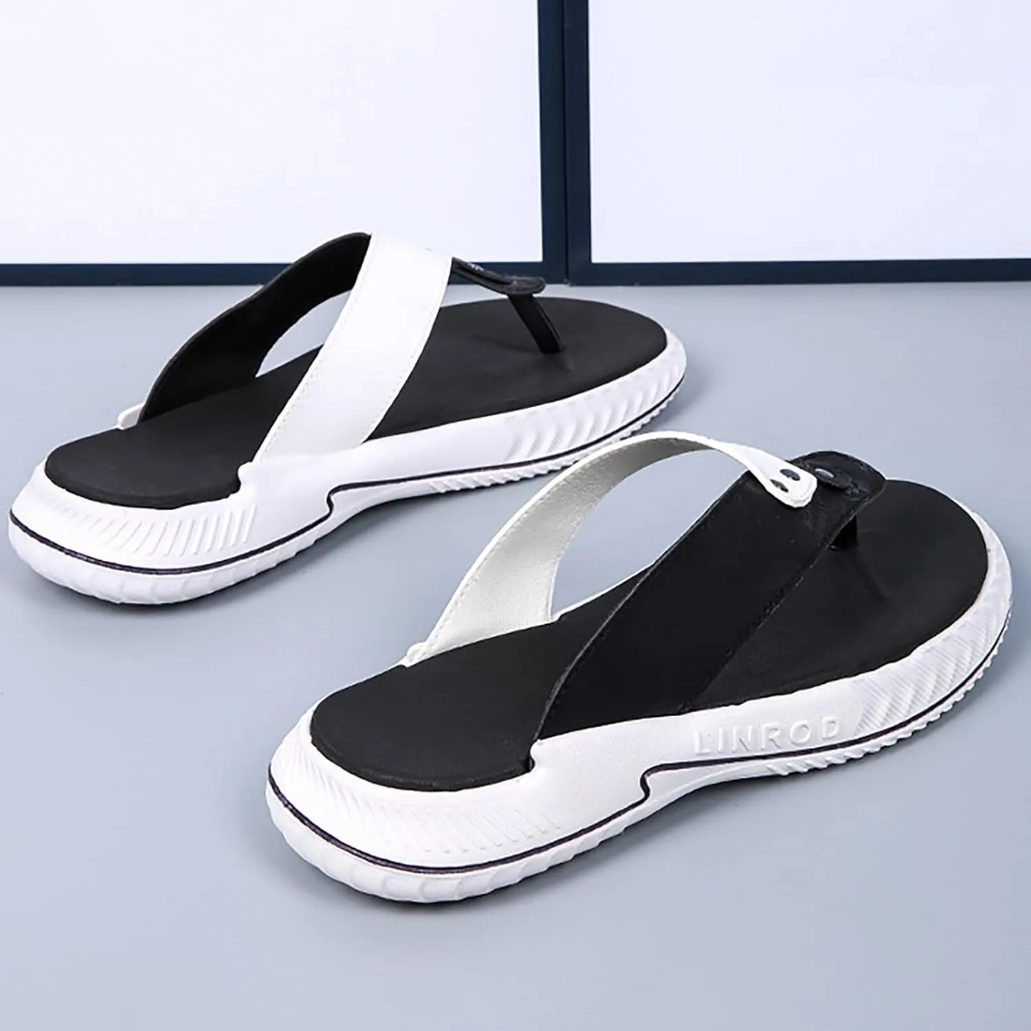 Summer Beach Shoes Foreign Trade Flip Flops For Men Beach Slippers For Men Summer Non Slip External Wearing With Toe