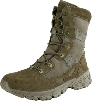 Tactical Military Boots for Men, Breathable Non-slip Wear-resistant Rubber Sole High-top Desert Combat Shoes, for Comfortable Side Zipper Hiking Shoes