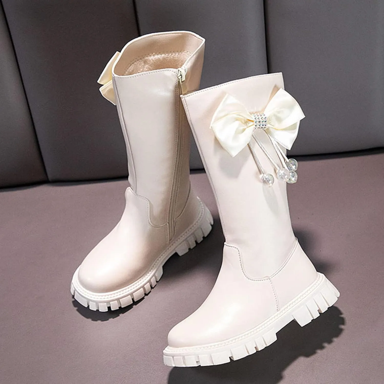 Tall Boots Riding Children Shoes Long Boots High Boots Autumn And Winter New Girl Soft Tn Boots for Girls