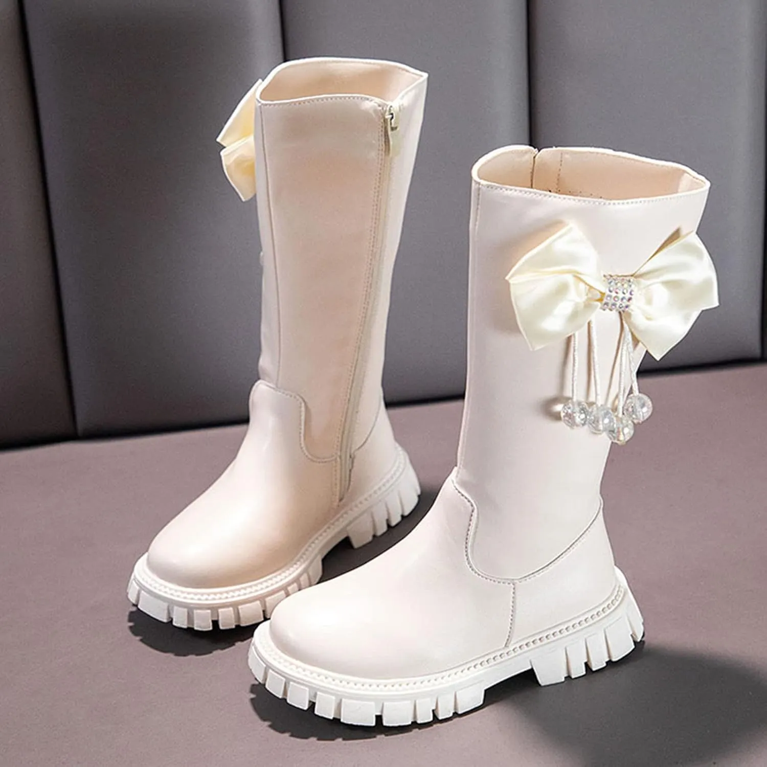 Tall Boots Riding Children Shoes Long Boots High Boots Autumn And Winter New Girl Soft Tn Boots for Girls