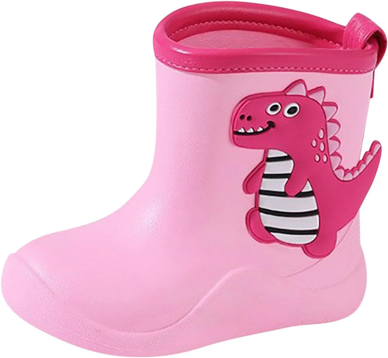 Toddler Cute Cartoon Rain Boots Boys Girls Baby Cartoon Dinosaur Rain Shoes Non Slip Rubber Boots for Kids Boys